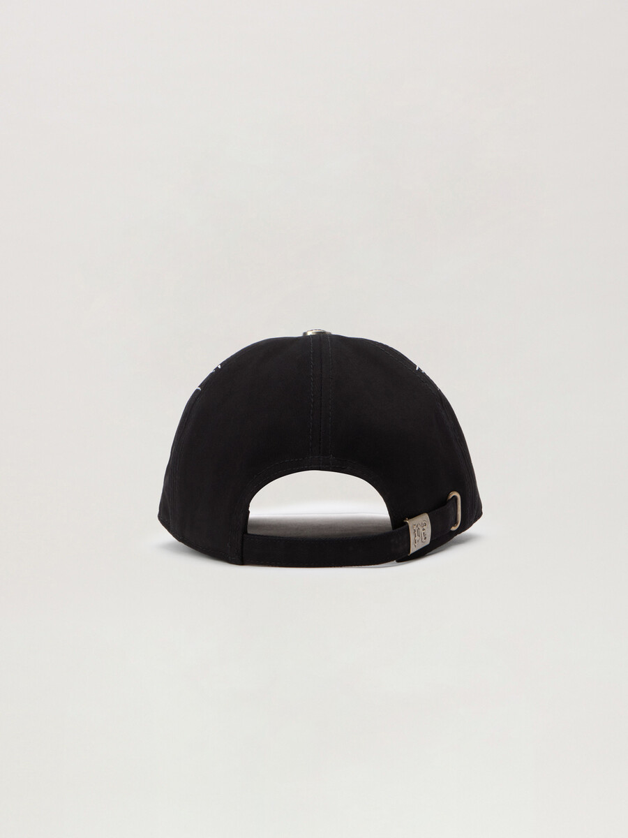 casquette à logo incurvé avec flammes