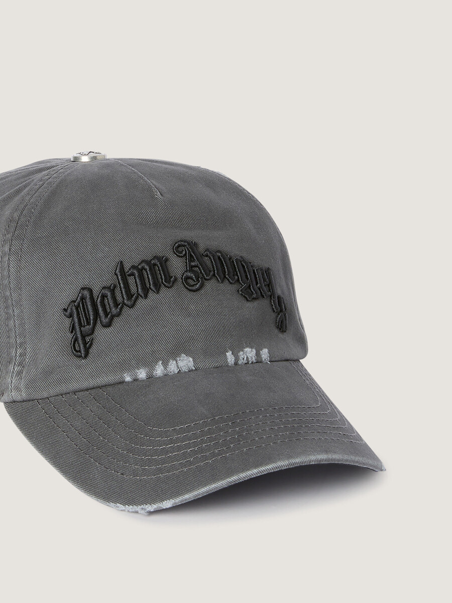 casquette à logo incurvé et effet vieilli