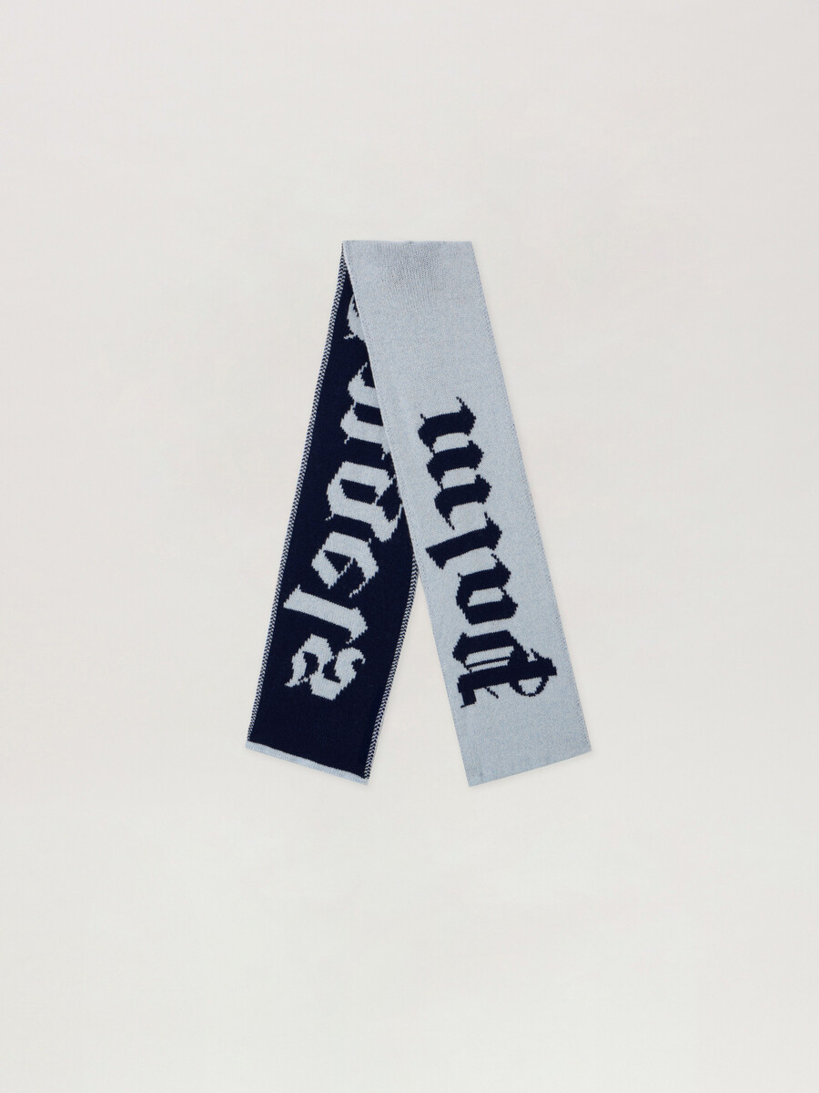 Écharpe en maille jacquard à logo