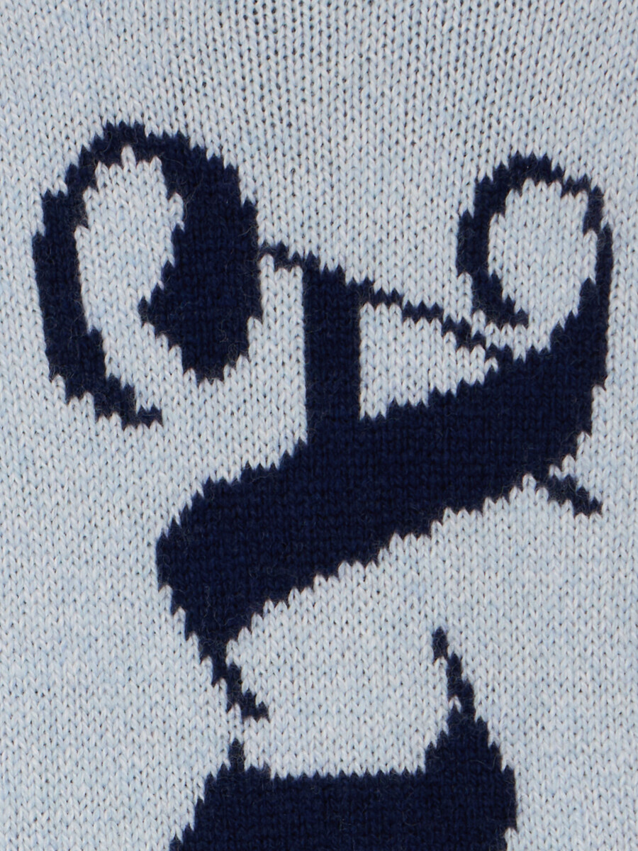 Écharpe en maille jacquard à logo