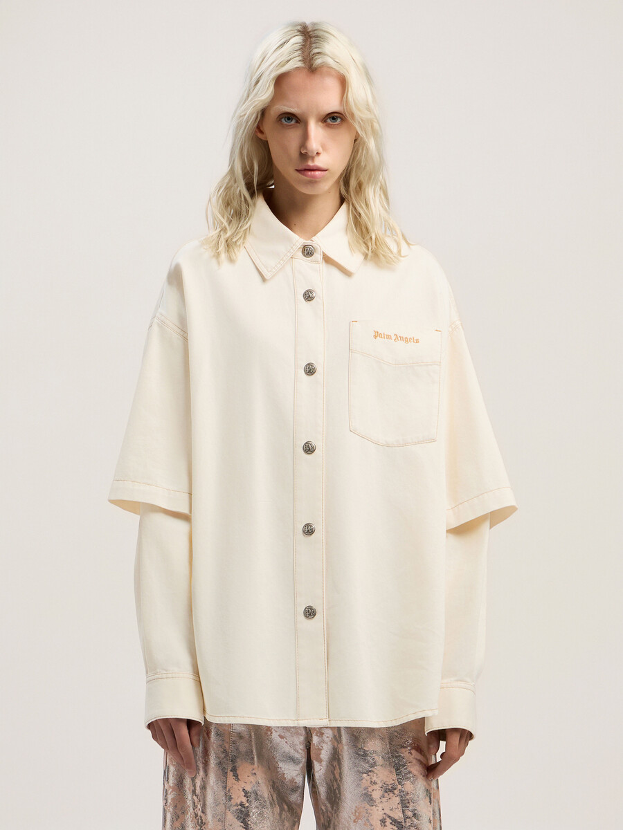 surchemise hybride en denim