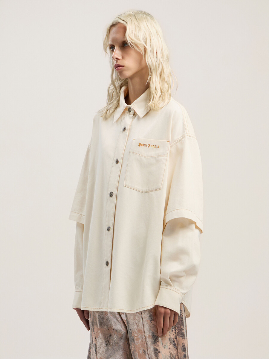 surchemise hybride en denim