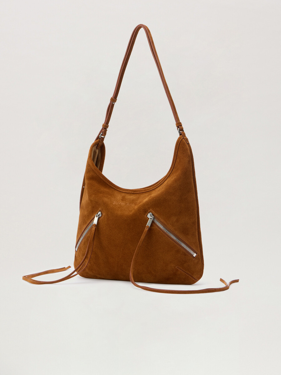 sac maxi zippé en daim