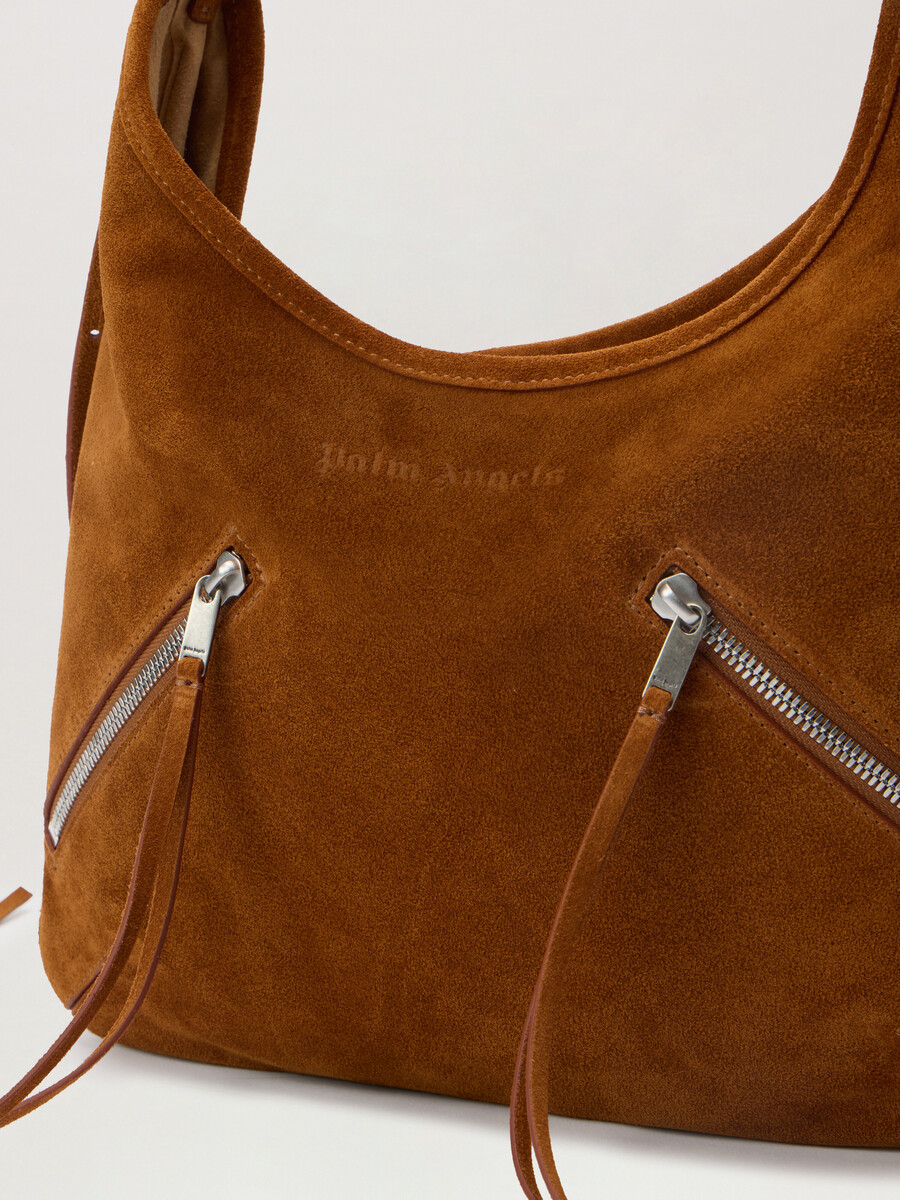sac maxi zippé en daim