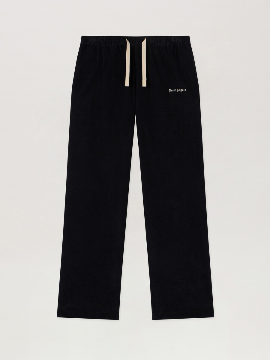 pantalon de voyage en velours côtelé avec logo classique