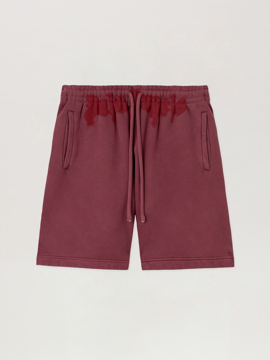 short de survêtement avec logo spray à la taille