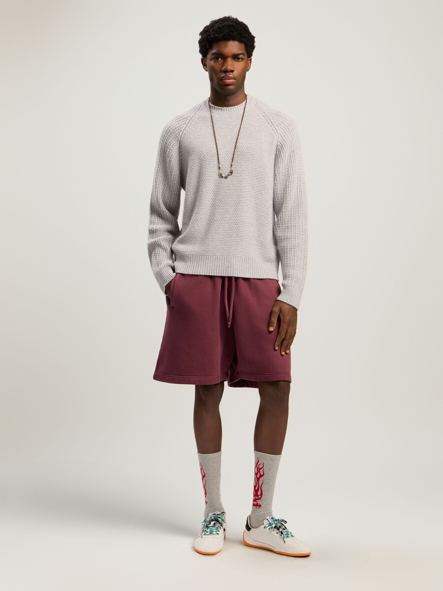 short de survêtement avec logo spray à la taille