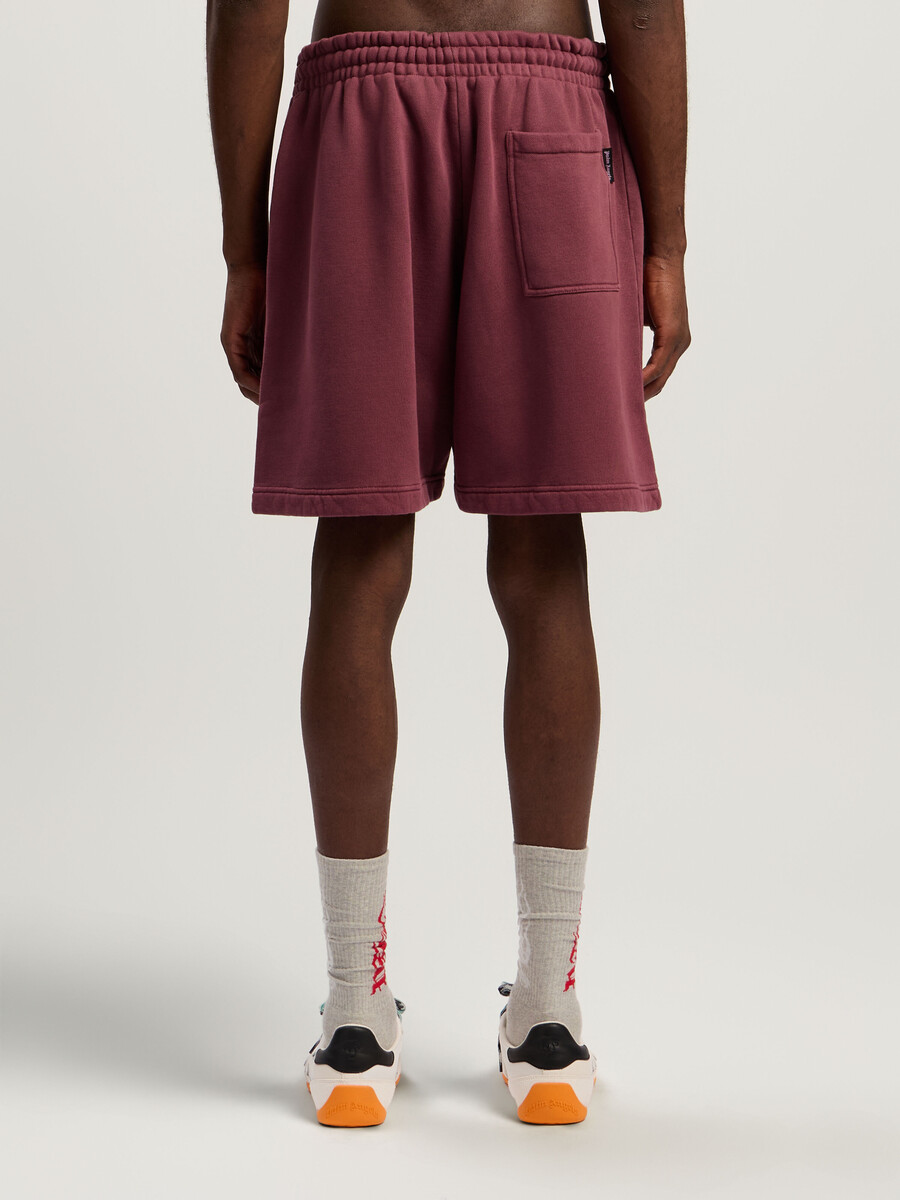 short de survêtement avec logo spray à la taille