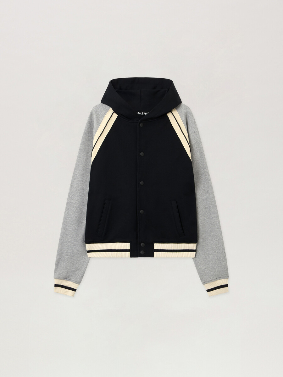 veste universitaire à logo incurvé