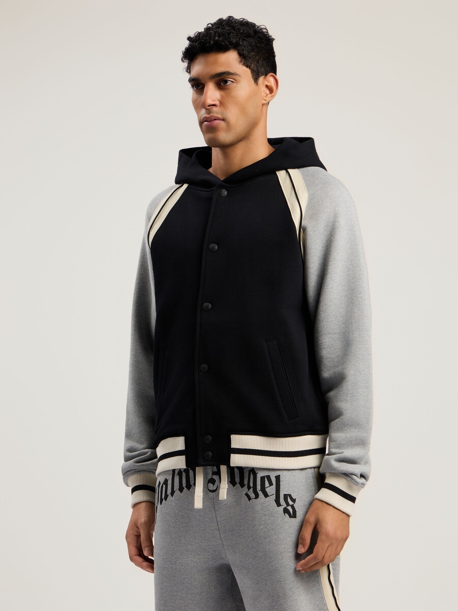 veste universitaire à logo incurvé