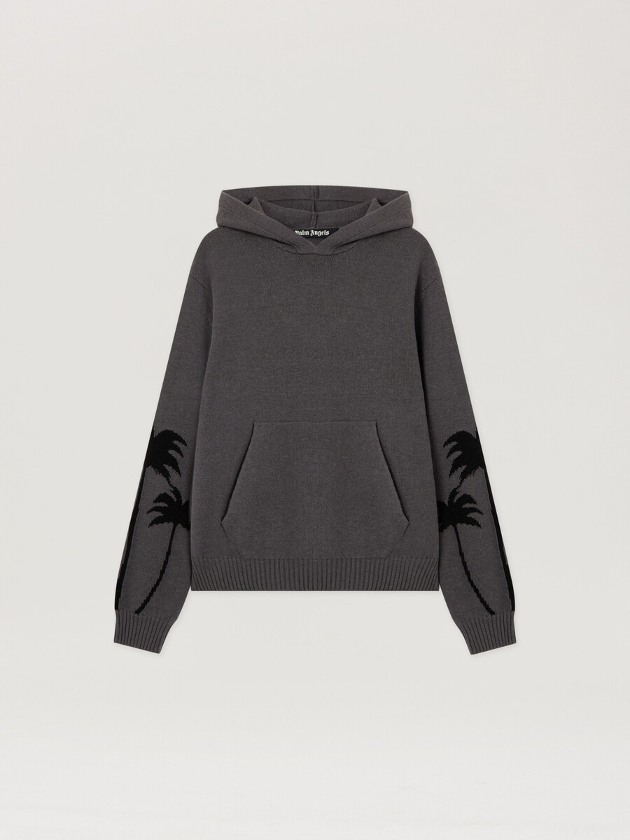 sweat à capuche en maille back palms