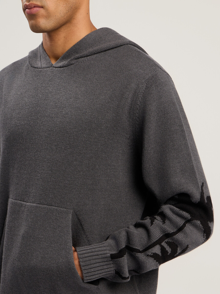 sweat à capuche en maille back palms