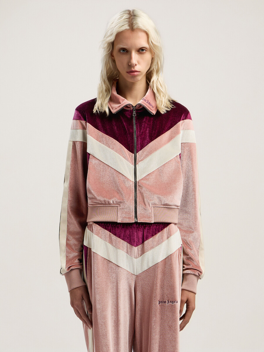 veste de survêtement en chenille colorblock