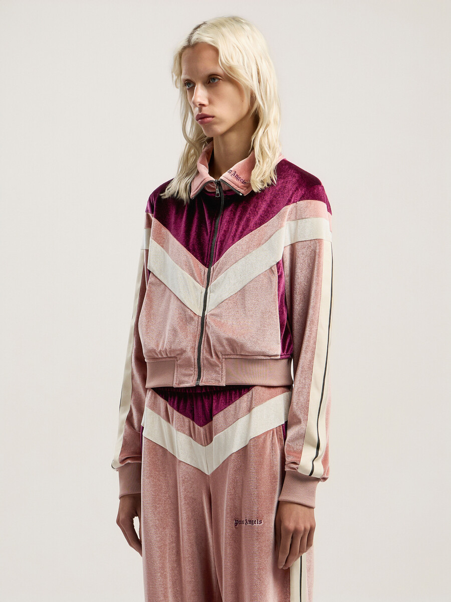 veste de survêtement en chenille colorblock