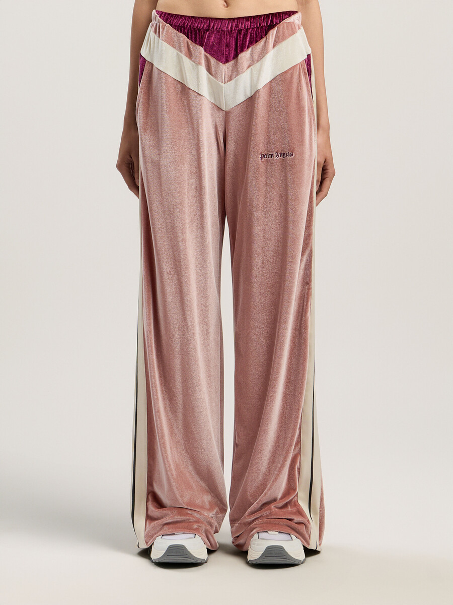 pantalon de survêtement en chenille colorblock