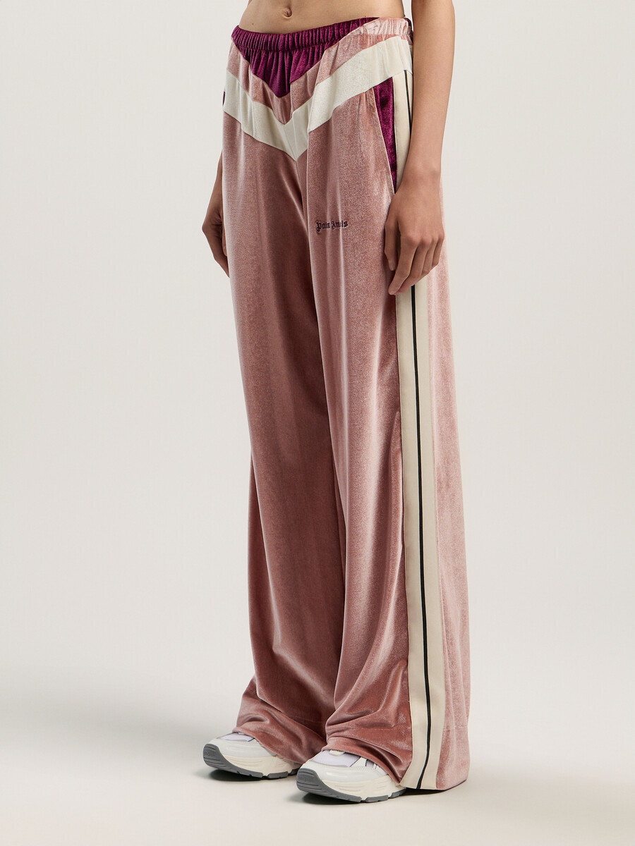 pantalon de survêtement en chenille colorblock