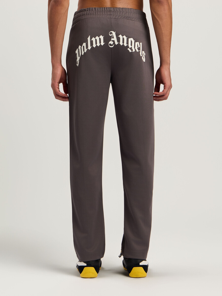 pantalon de survêtement à logo incurvé