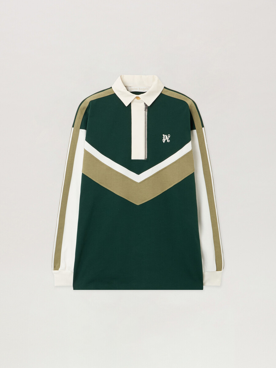 polo monogramme colorblock