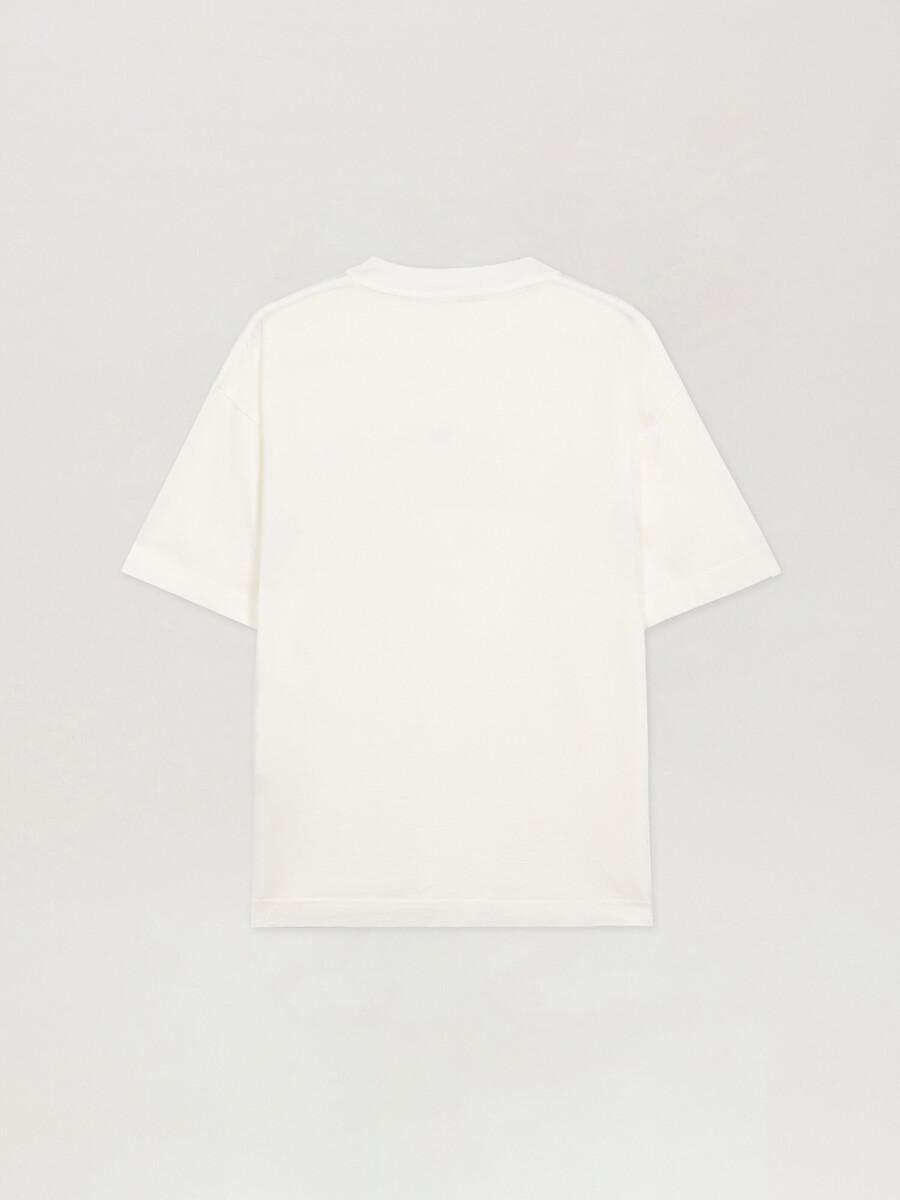 t-shirt à logo incurvé