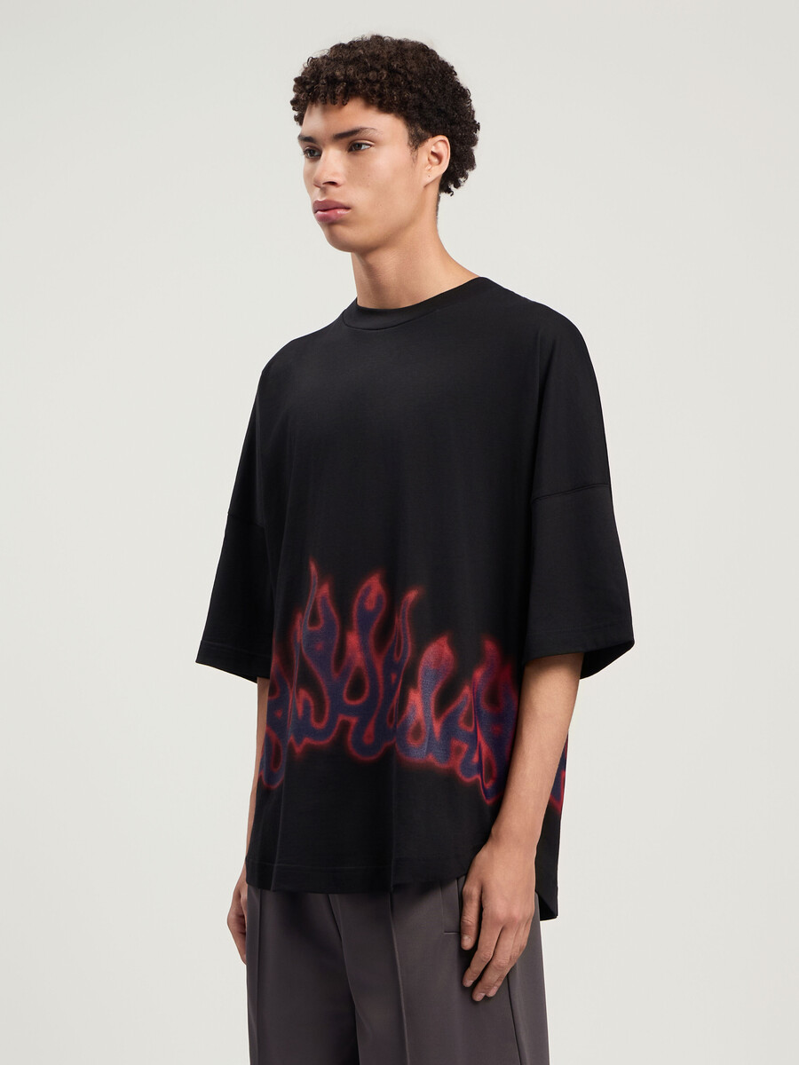 t-shirt flames over