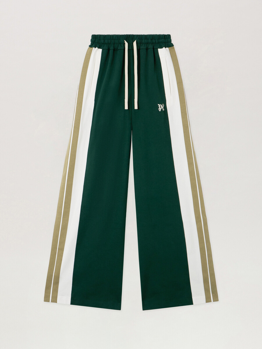 pantalon de survêtement monogrammé à blocs de couleur