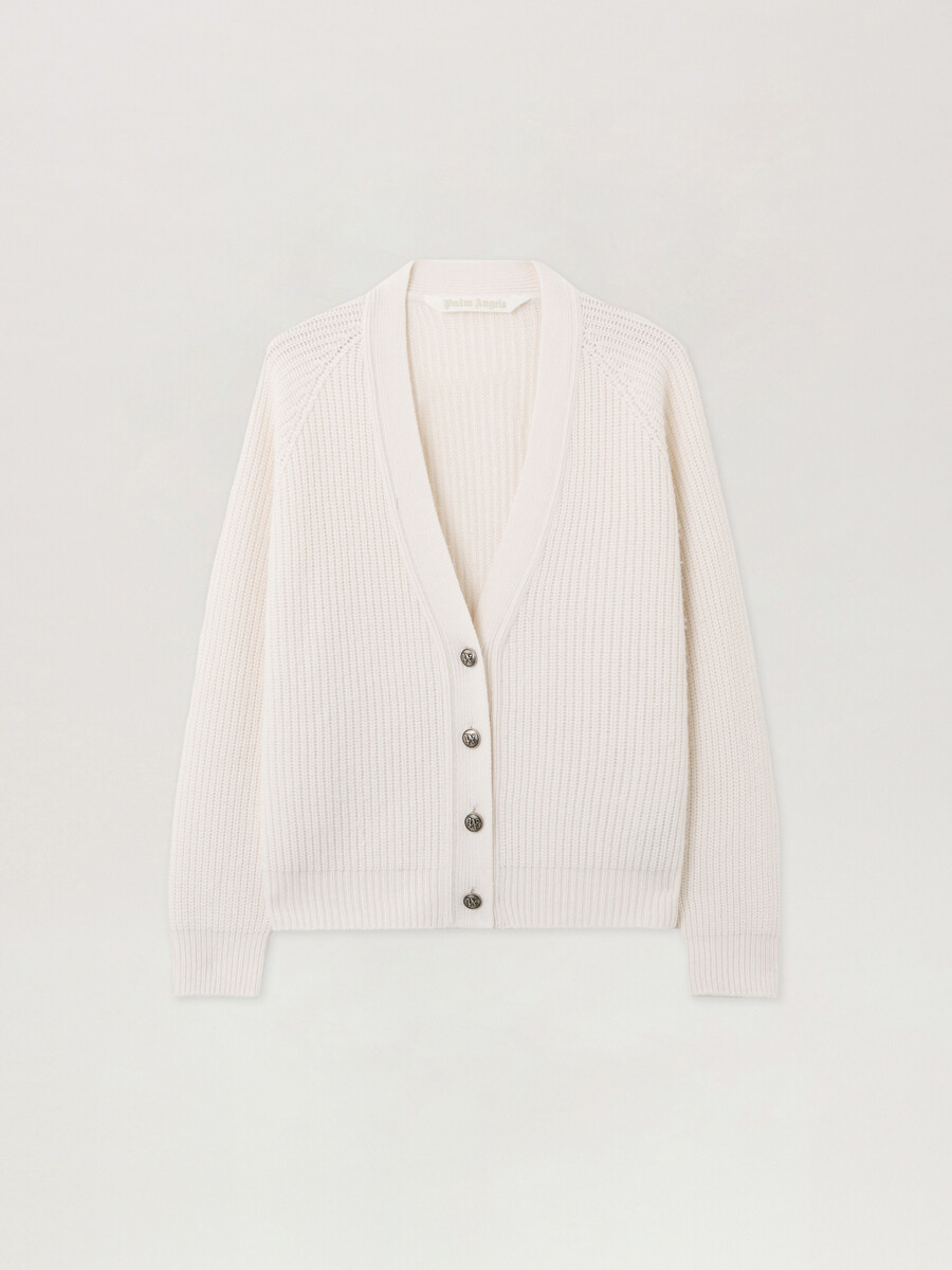 gilet côtelé à logo incurvé