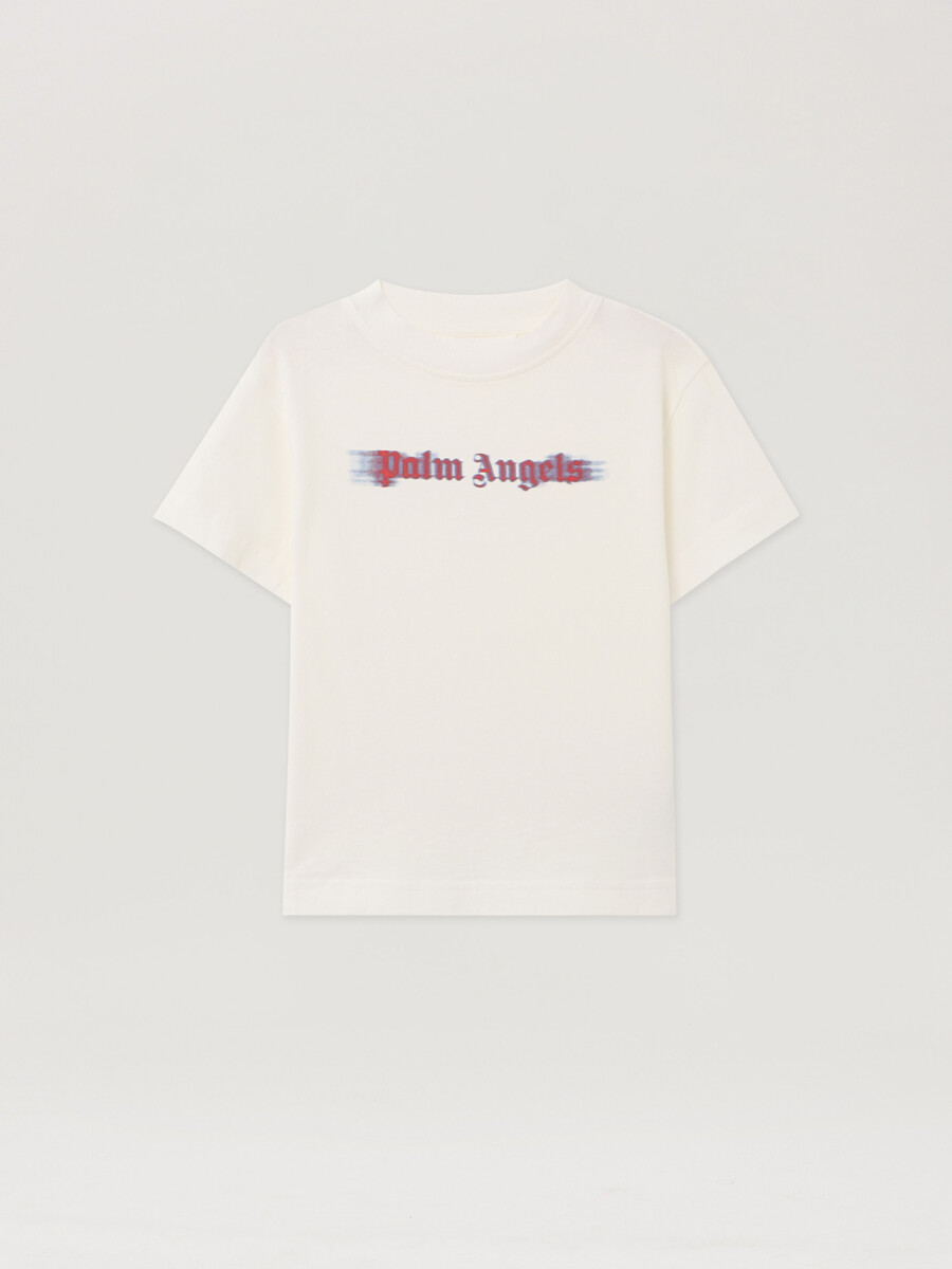 t-shirt à logo flou