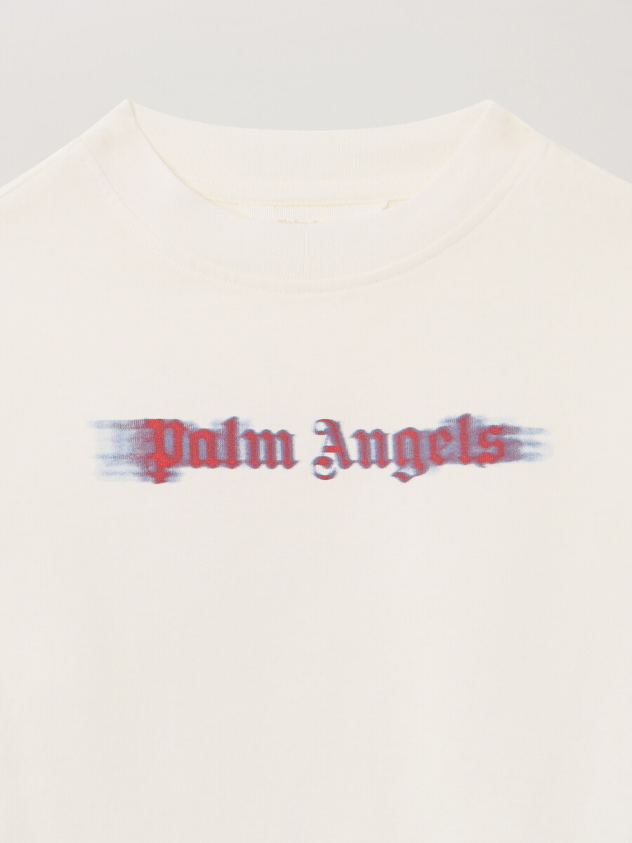 t-shirt à logo flou