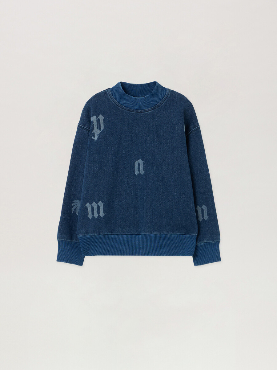 sweat-shirt à lettrage délavé