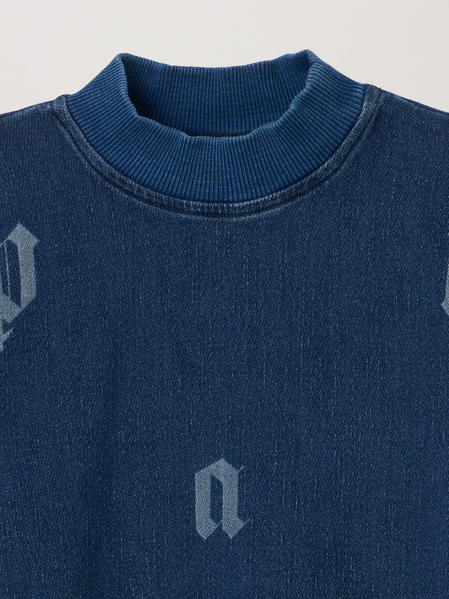 sweat-shirt à lettrage délavé