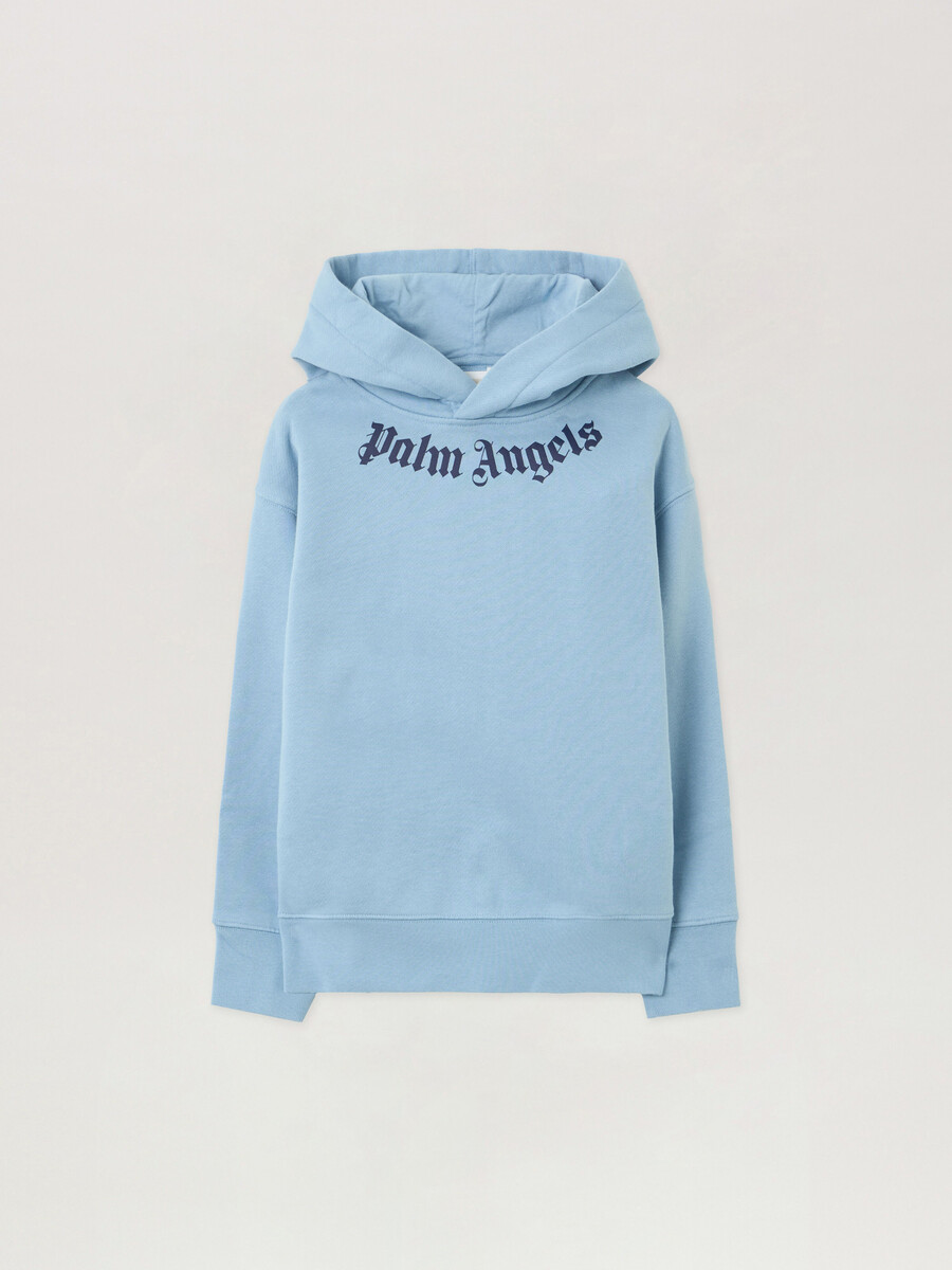 sweat à capuche avec logo au col