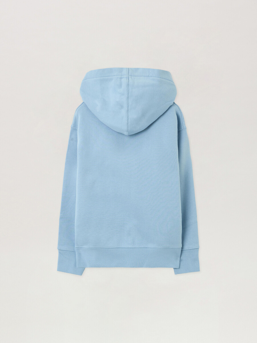 sweat à capuche avec logo au col