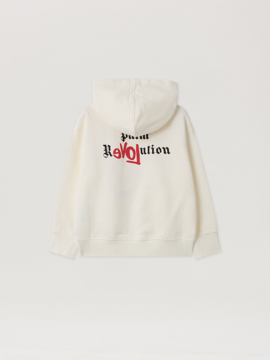 sweat à capuche à motif drapeau