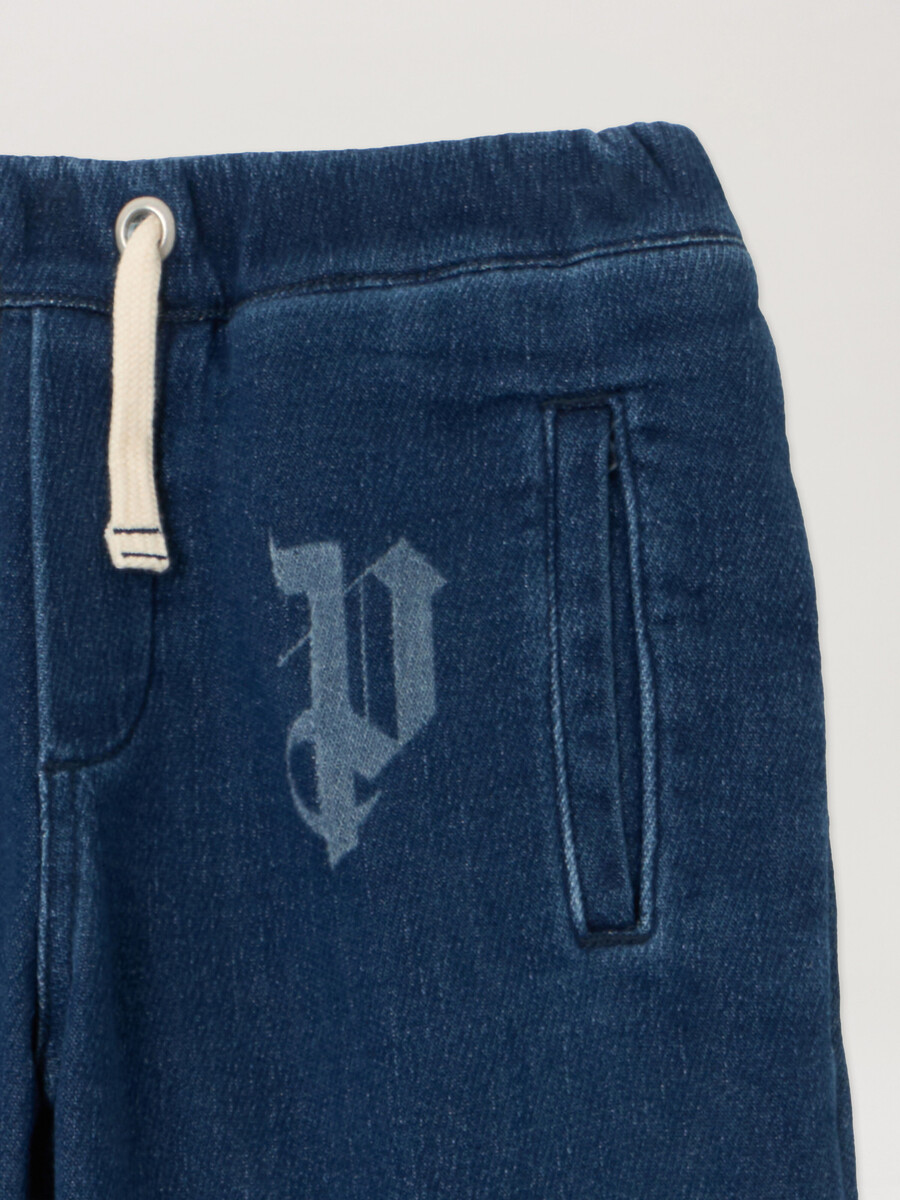 pantalon de survêtement délavé à lettres