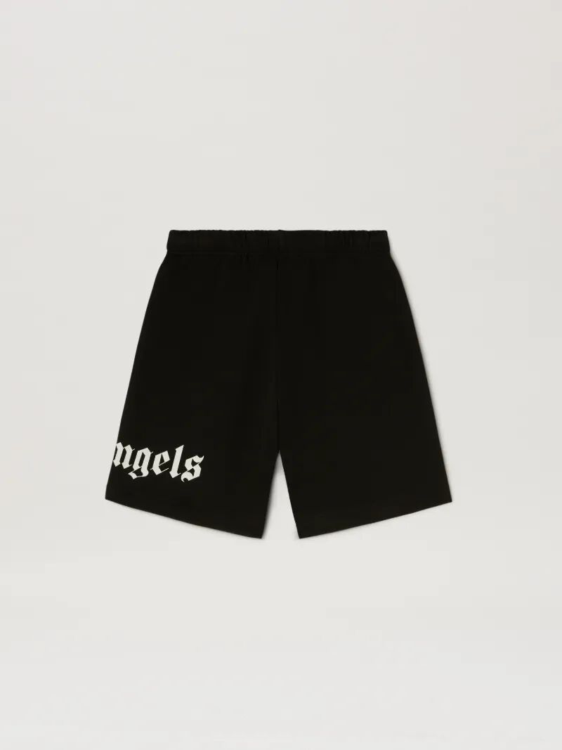 short de survêtement noir classique à logo surdimensionné