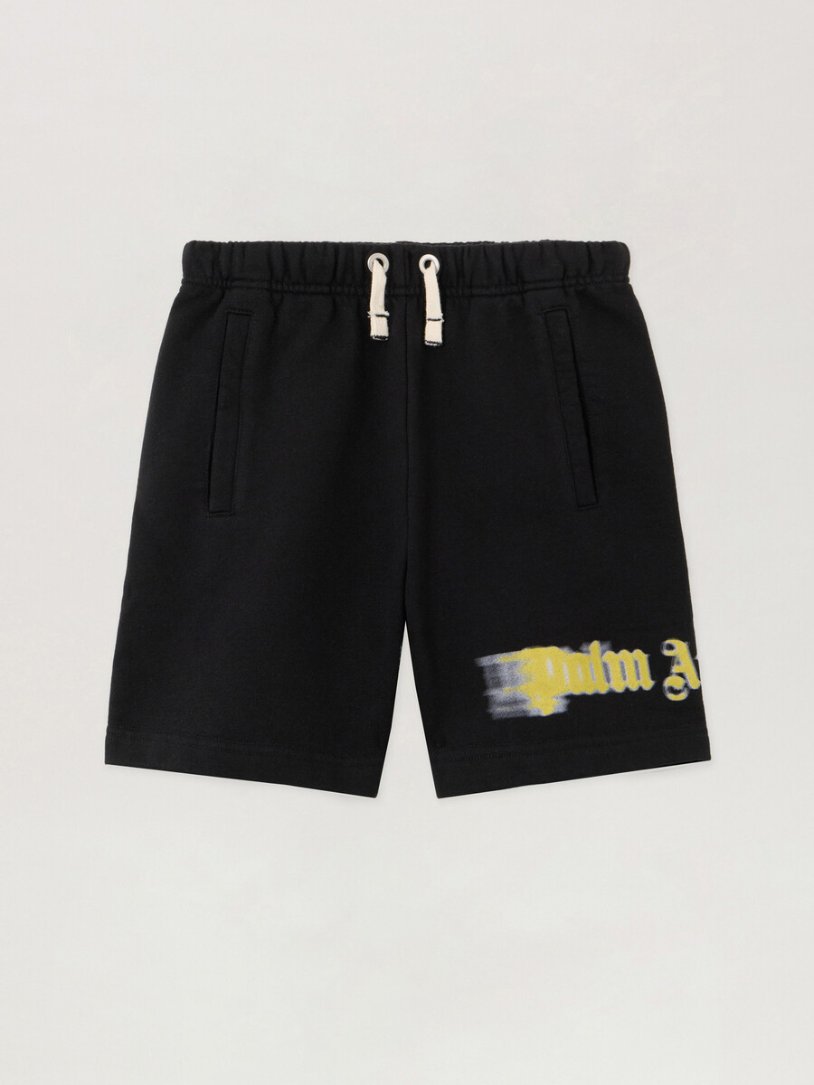 short de survêtement à logo flou