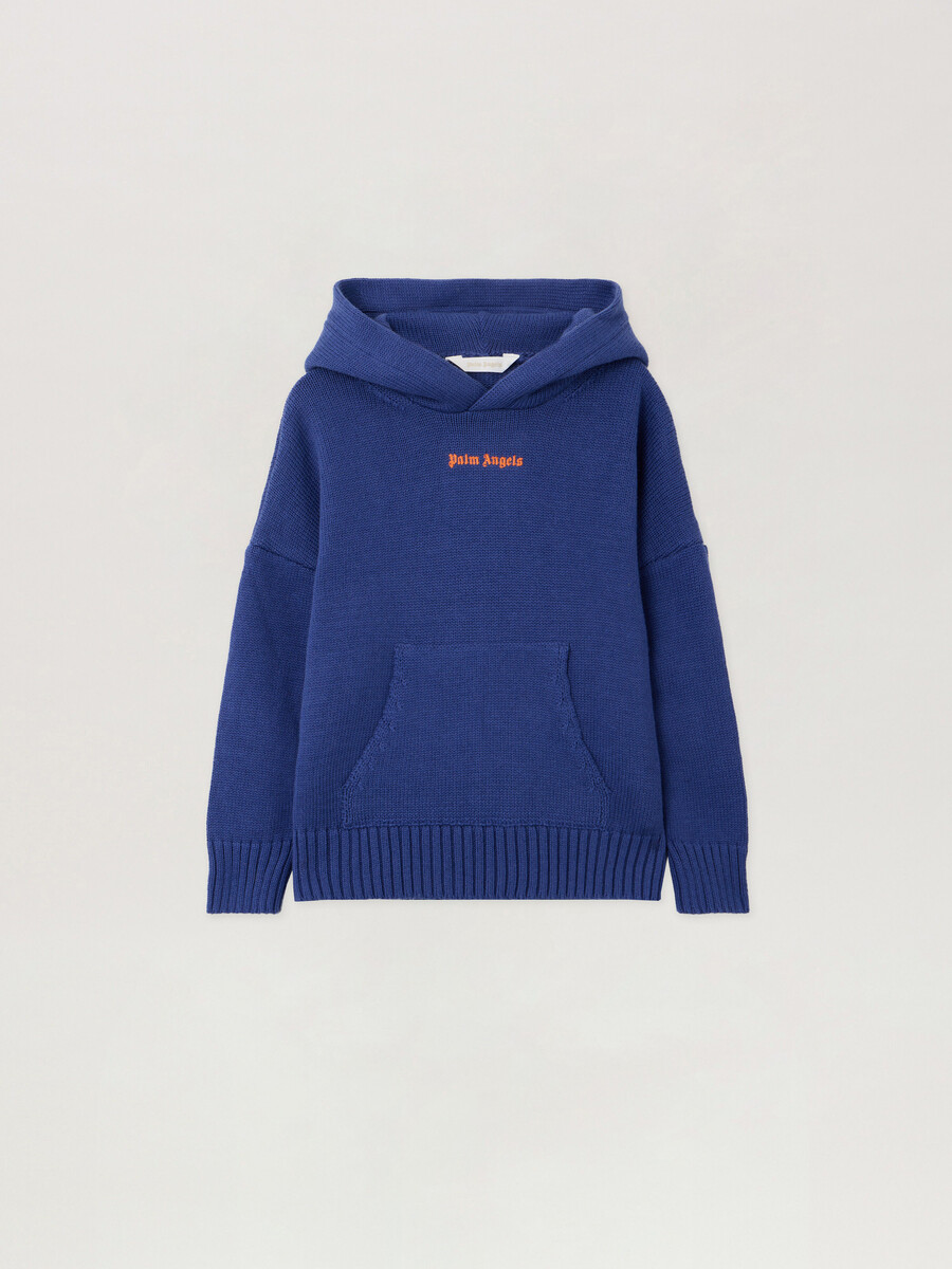 sweat à capuche en maille avec motif palmier