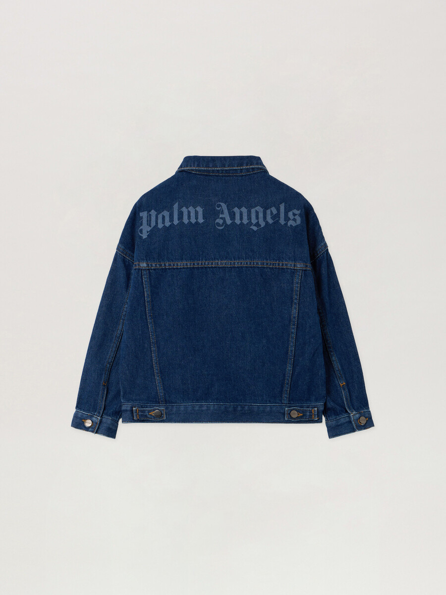 veste en jean à logo classique