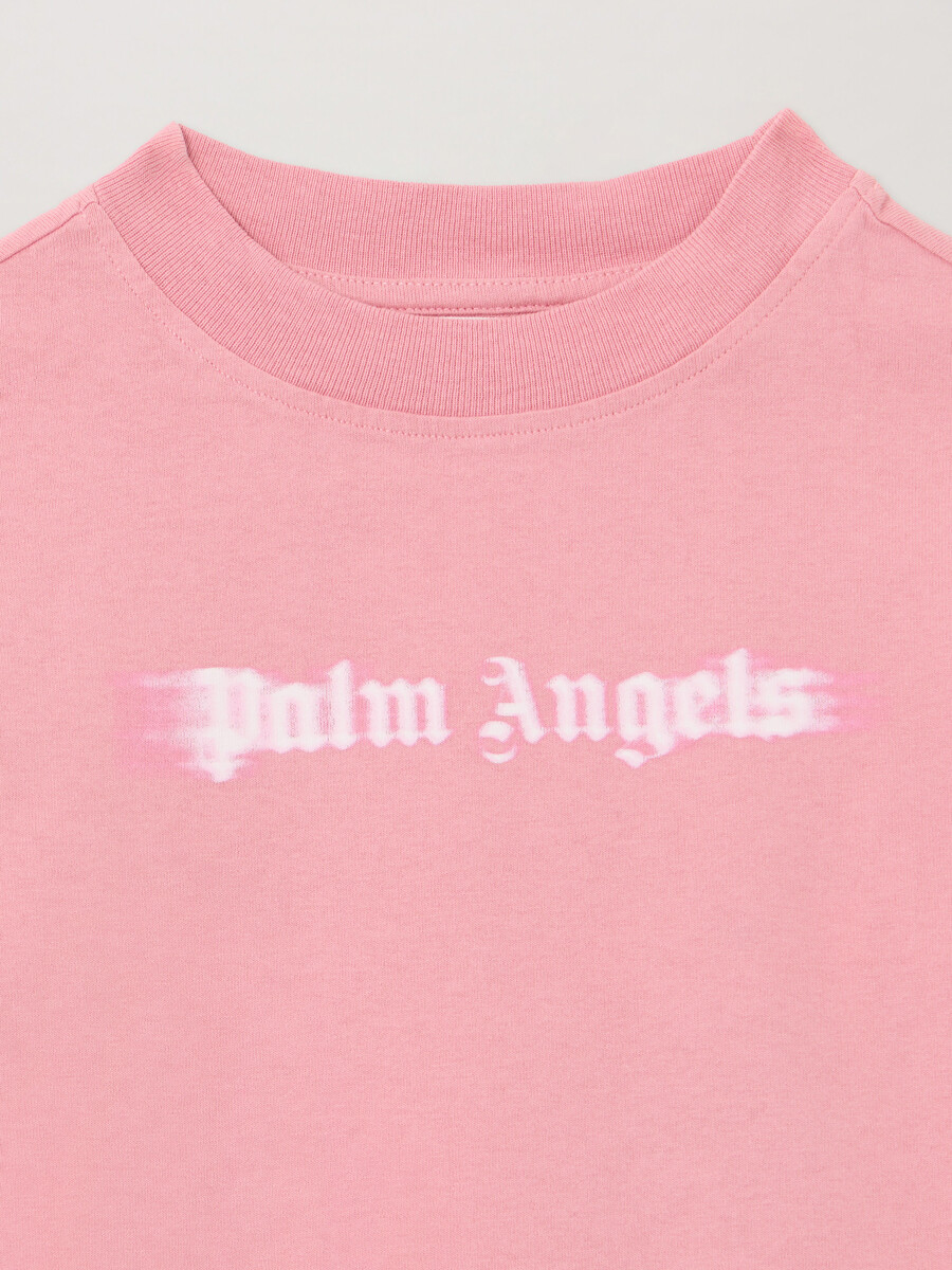 t-shirt à logo flou