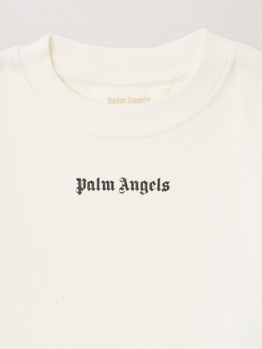 t-shirt bébé côtelé avec logo