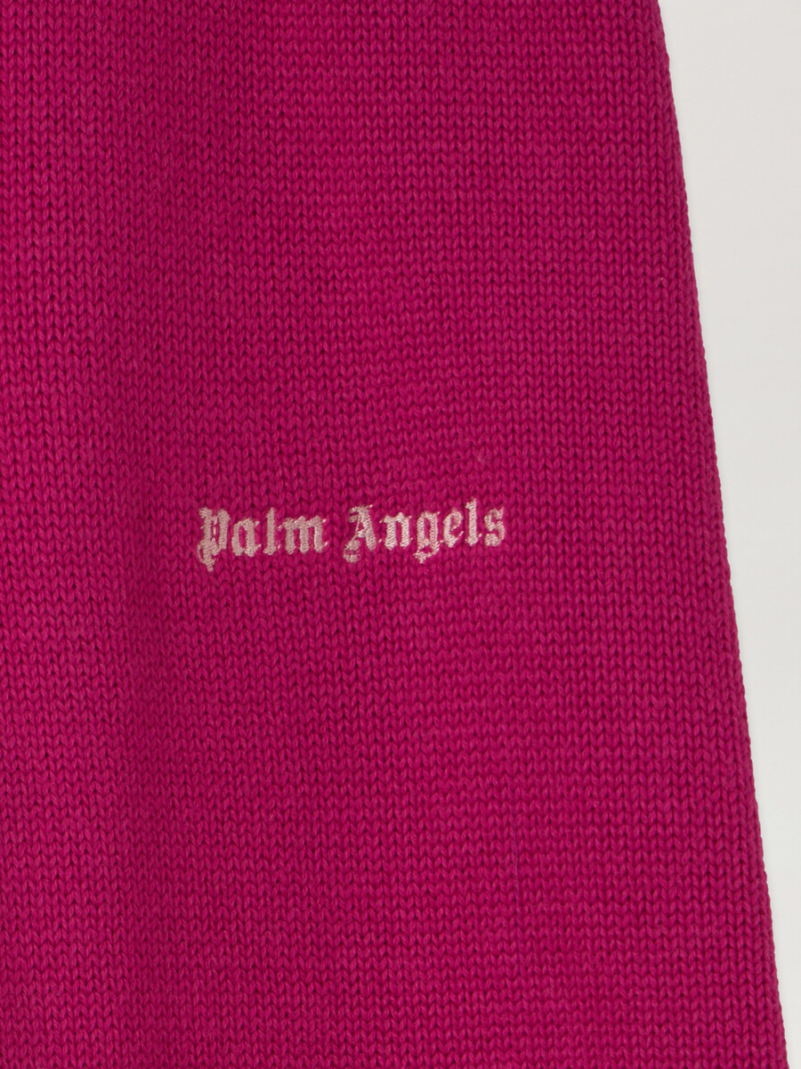 pantalon en maille à jambes larges palms